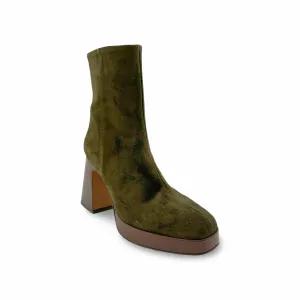 24604 Silmia Green Platform Boot