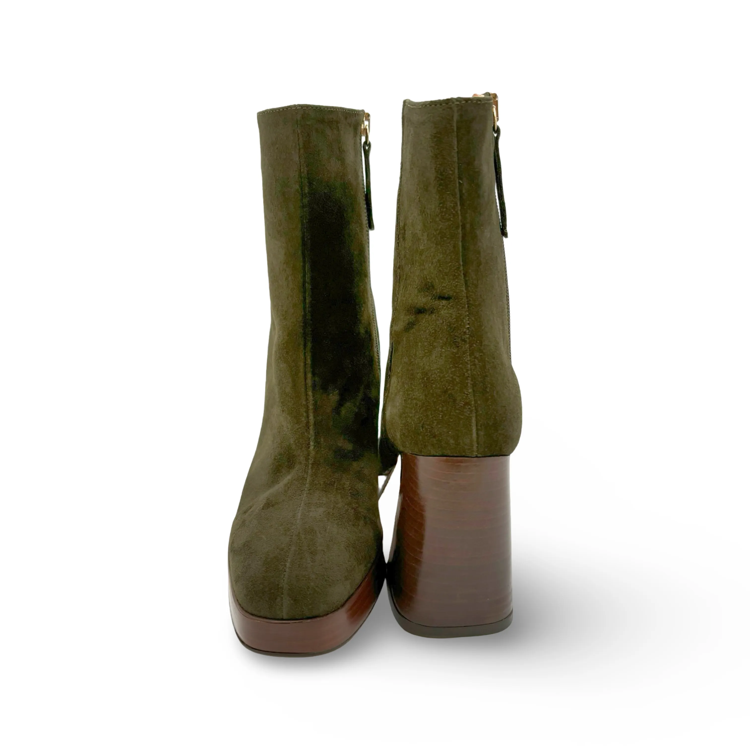 24604 Silmia Green Platform Boot