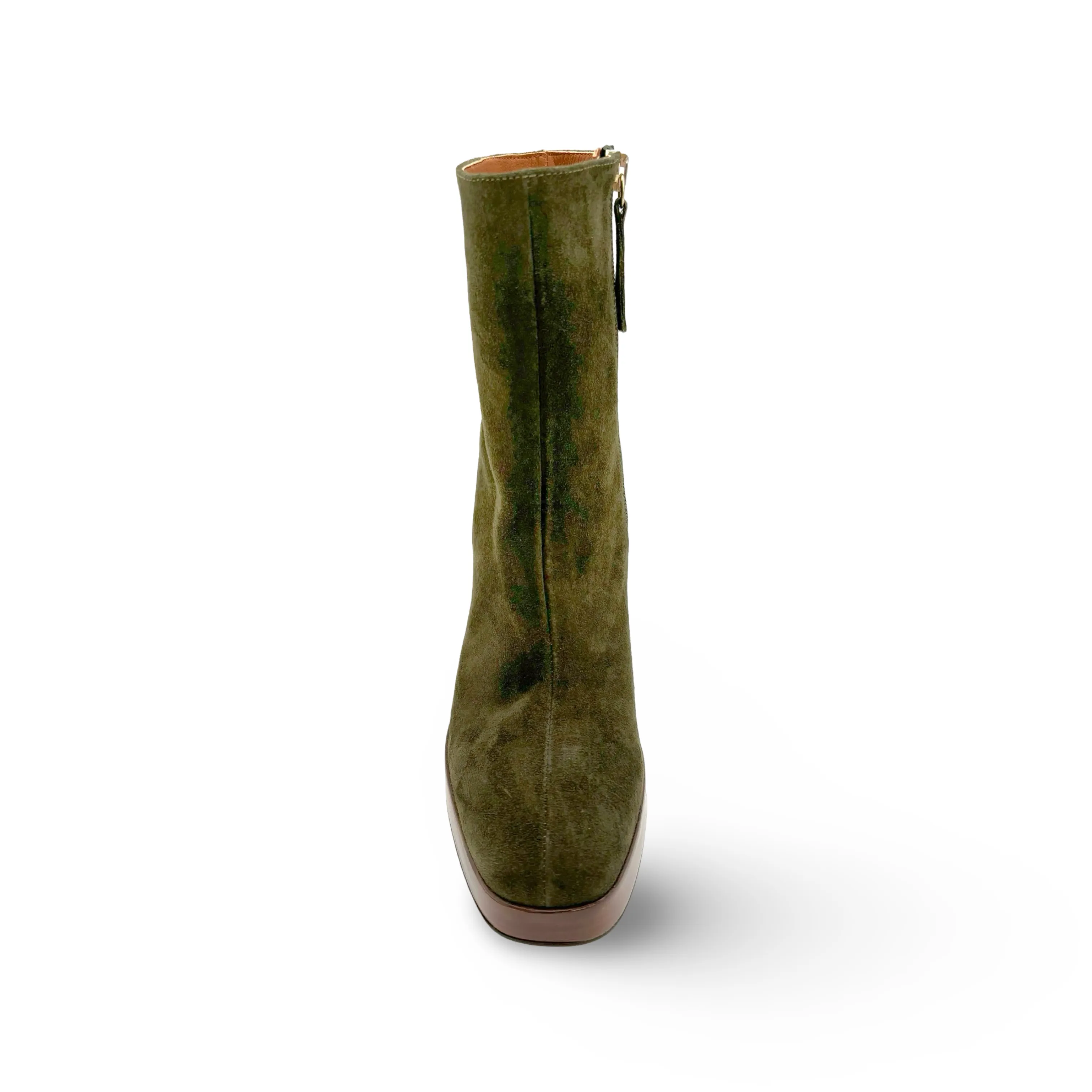 24604 Silmia Green Platform Boot