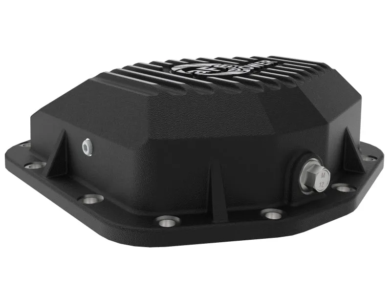 aFe Street Series Rear Differential Cover Black w/Machined Fins 20  Jeep Gladiator JT (Dana M220)