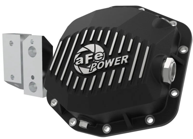 aFe Street Series Rear Differential Cover Black w/Machined Fins 20  Jeep Gladiator JT (Dana M220)