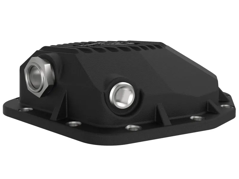 aFe Street Series Rear Differential Cover Black w/Machined Fins 20  Jeep Gladiator JT (Dana M220)