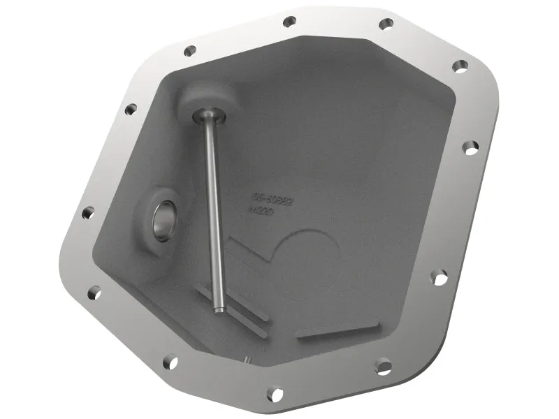 aFe Street Series Rear Differential Cover Black w/Machined Fins 20  Jeep Gladiator JT (Dana M220)