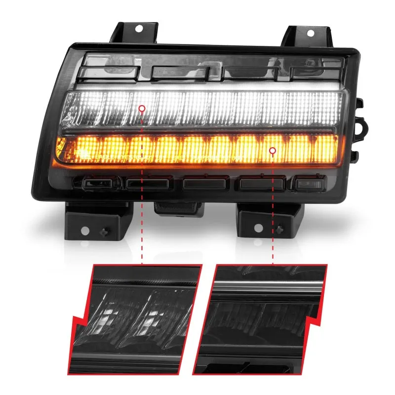 ANZO Wrangler 18-21/Gladiator 20  LED Side Marker Lights Smoke w Sequential Signal