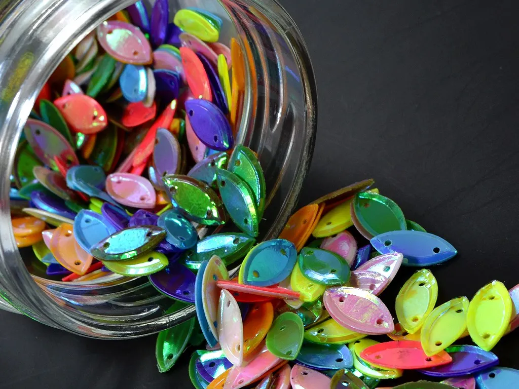 Assorted 2 Hole Oval Sequins(Wholesale)