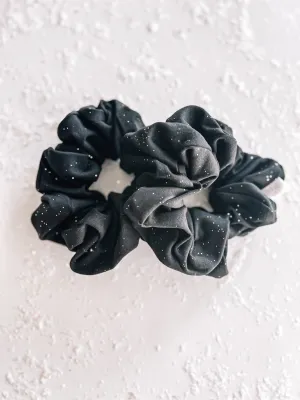 Black Glitter Oversized Scrunchy