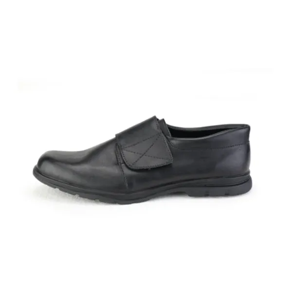 BLACK VELCRO BOYS SCHOOL SHOES