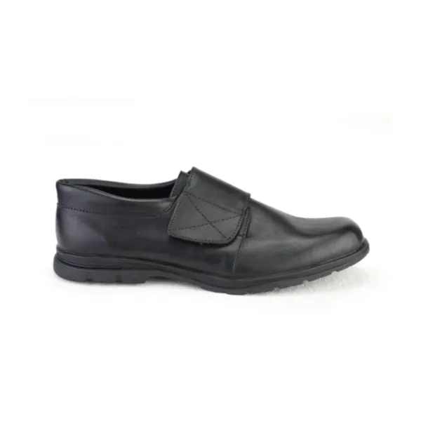 BLACK VELCRO BOYS SCHOOL SHOES