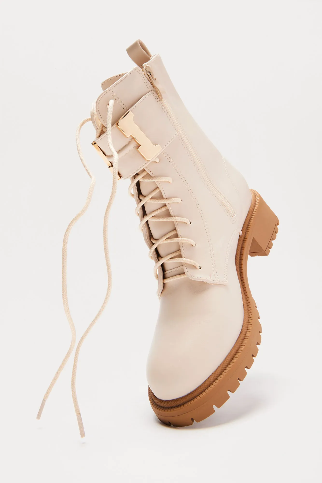 Blade Combat Boots - Beige