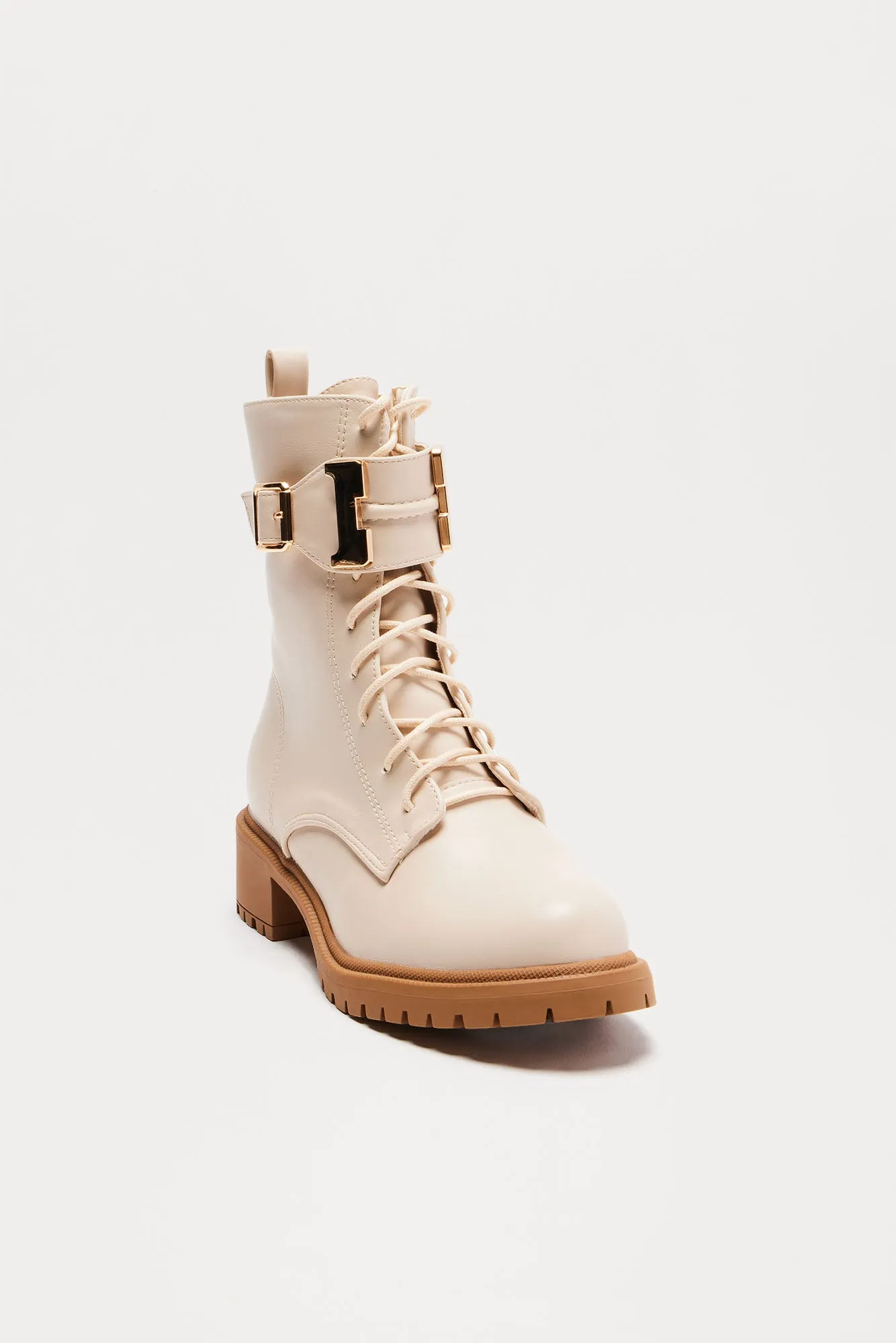 Blade Combat Boots - Beige