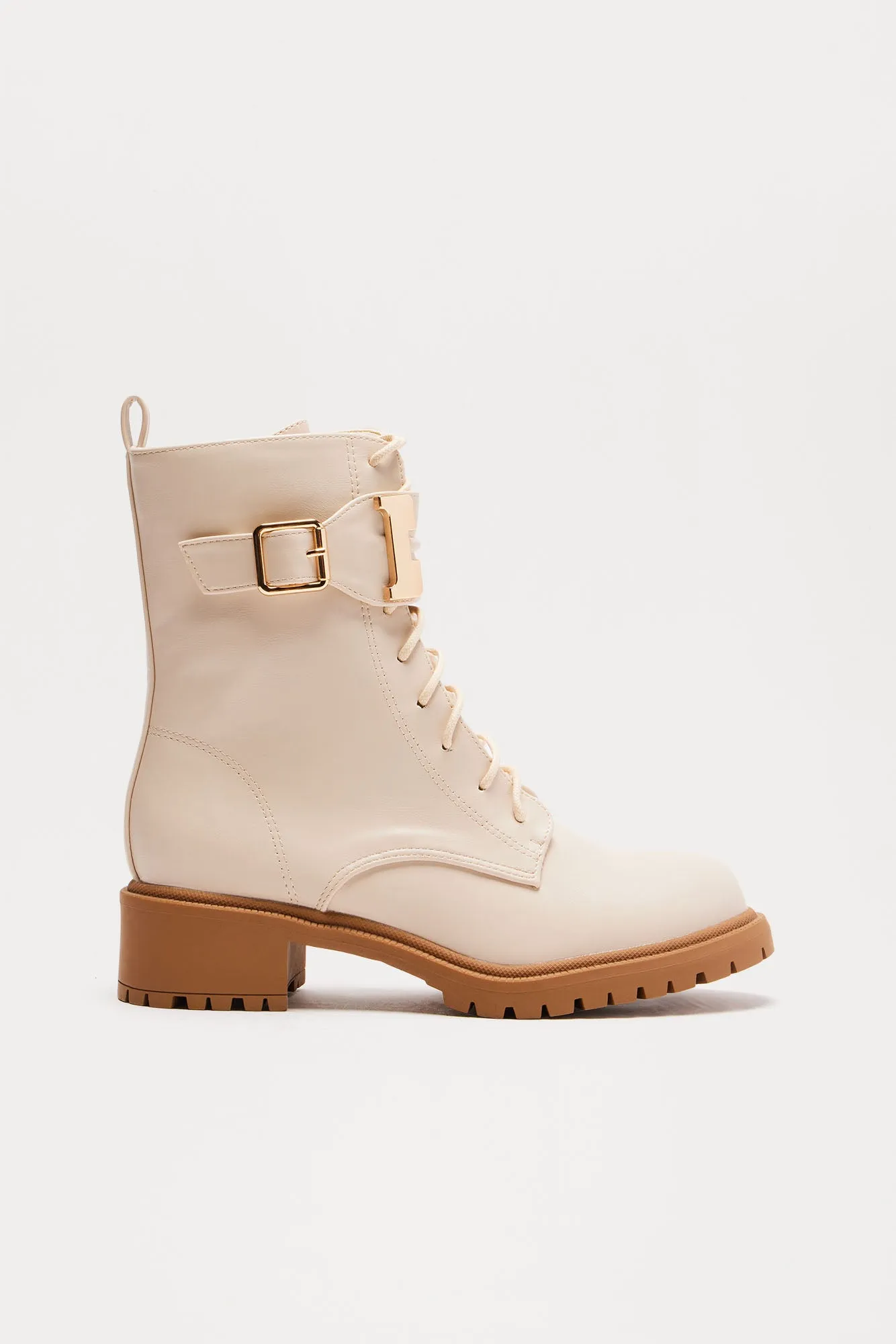 Blade Combat Boots - Beige