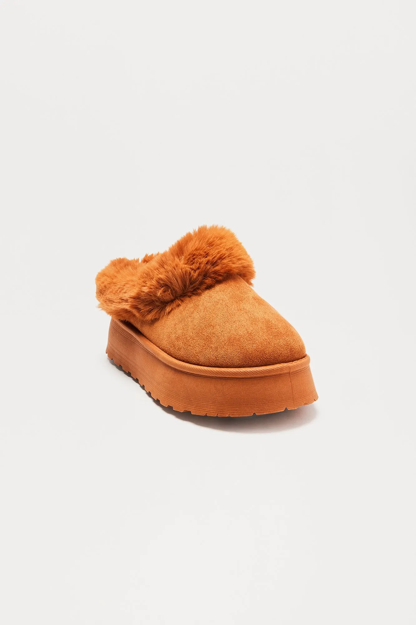 Blizzard Fur Trim Booties - Camel