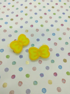 BOW SHOE CHARMS - YELLOW