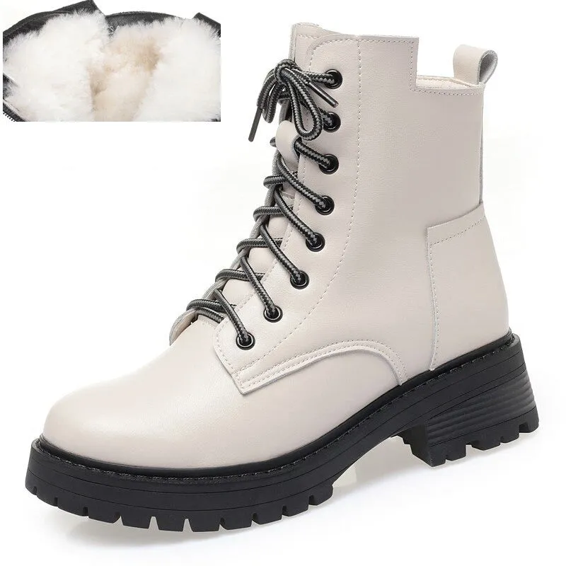 Classic Platform Lace-up Ankle Winter Boots Collection