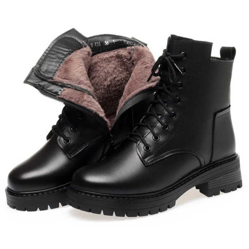 Classic Platform Lace-up Ankle Winter Boots Collection