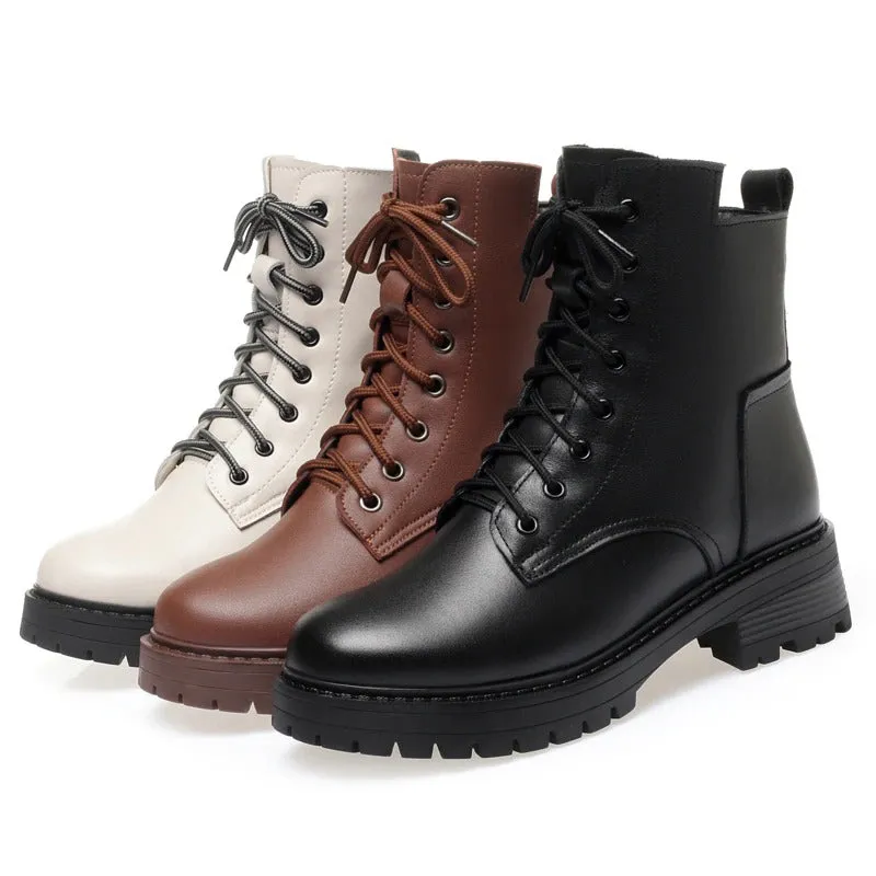 Classic Platform Lace-up Ankle Winter Boots Collection