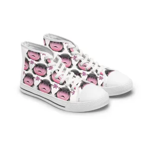 Cute Hippopotamus Women's High Top Sneakers