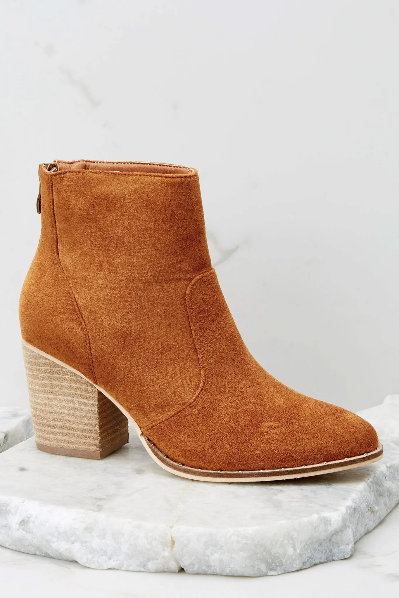 First Steps Camel Ankle Booties