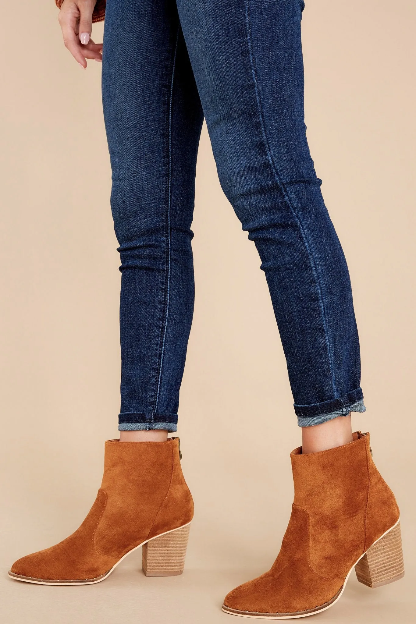 First Steps Camel Ankle Booties