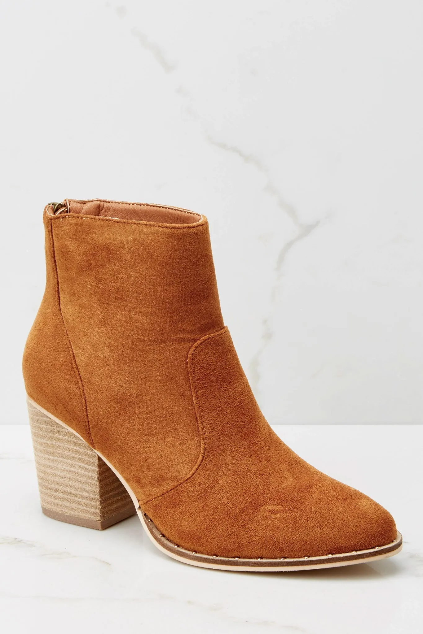 First Steps Camel Ankle Booties