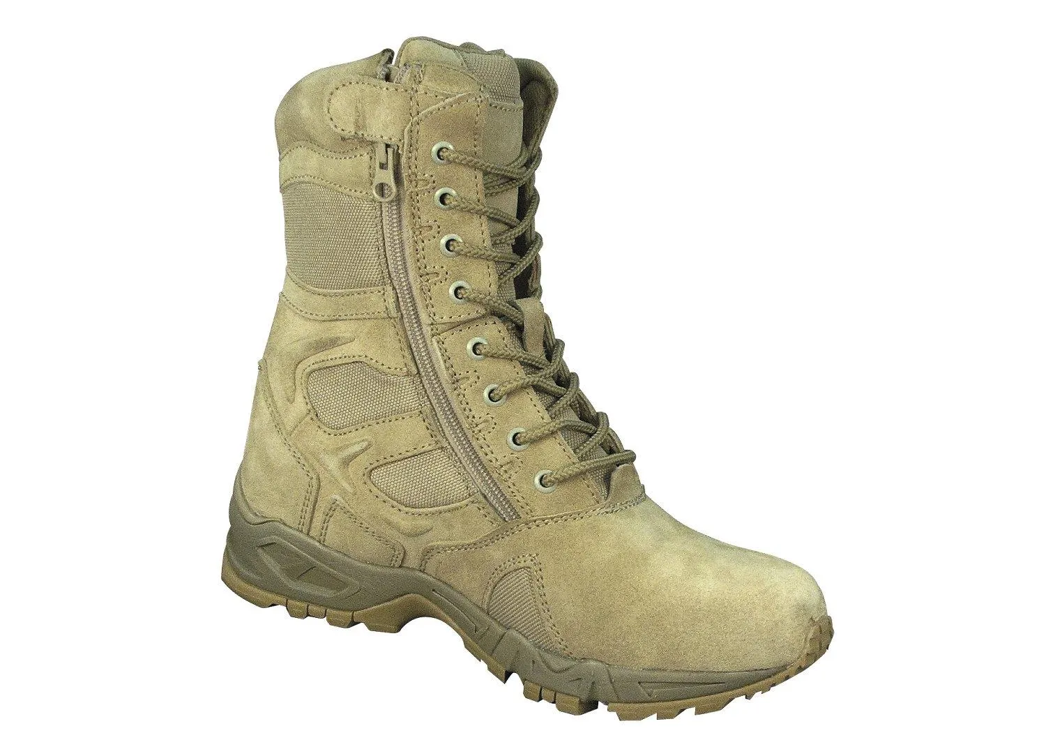 Forced Entry Deployment Boots With Side Zipper - 8 Inch