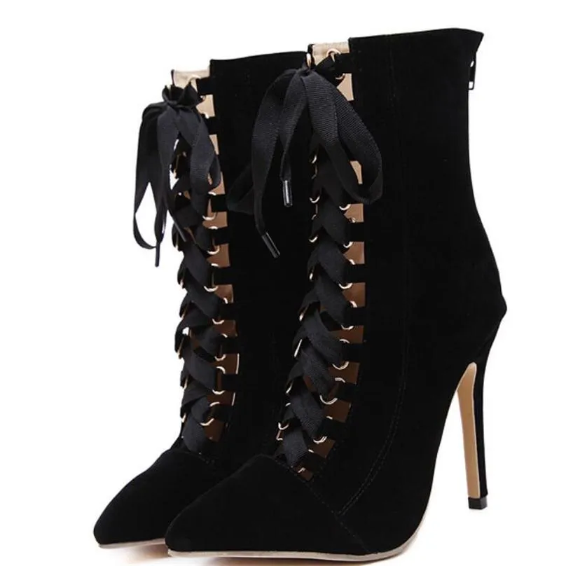 Gladiator High Heels Pumps Stiletto Boots