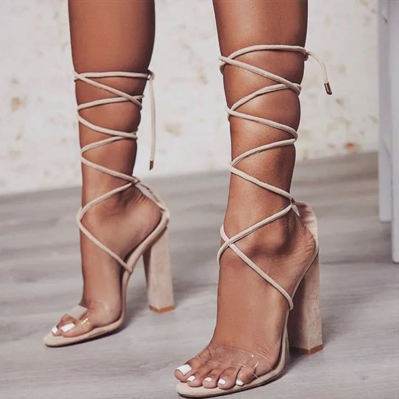 Gladiator Strings High Heels Sandals