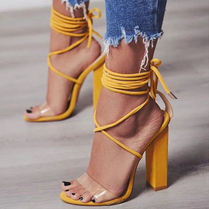 Gladiator Strings High Heels Sandals