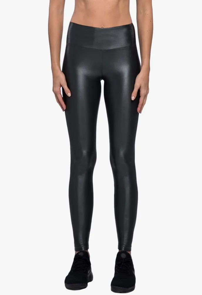 KORAL Lustrous High Rise Legging in Black and Lead