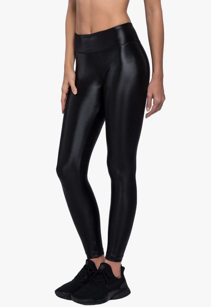 KORAL Lustrous High Rise Legging in Black and Lead