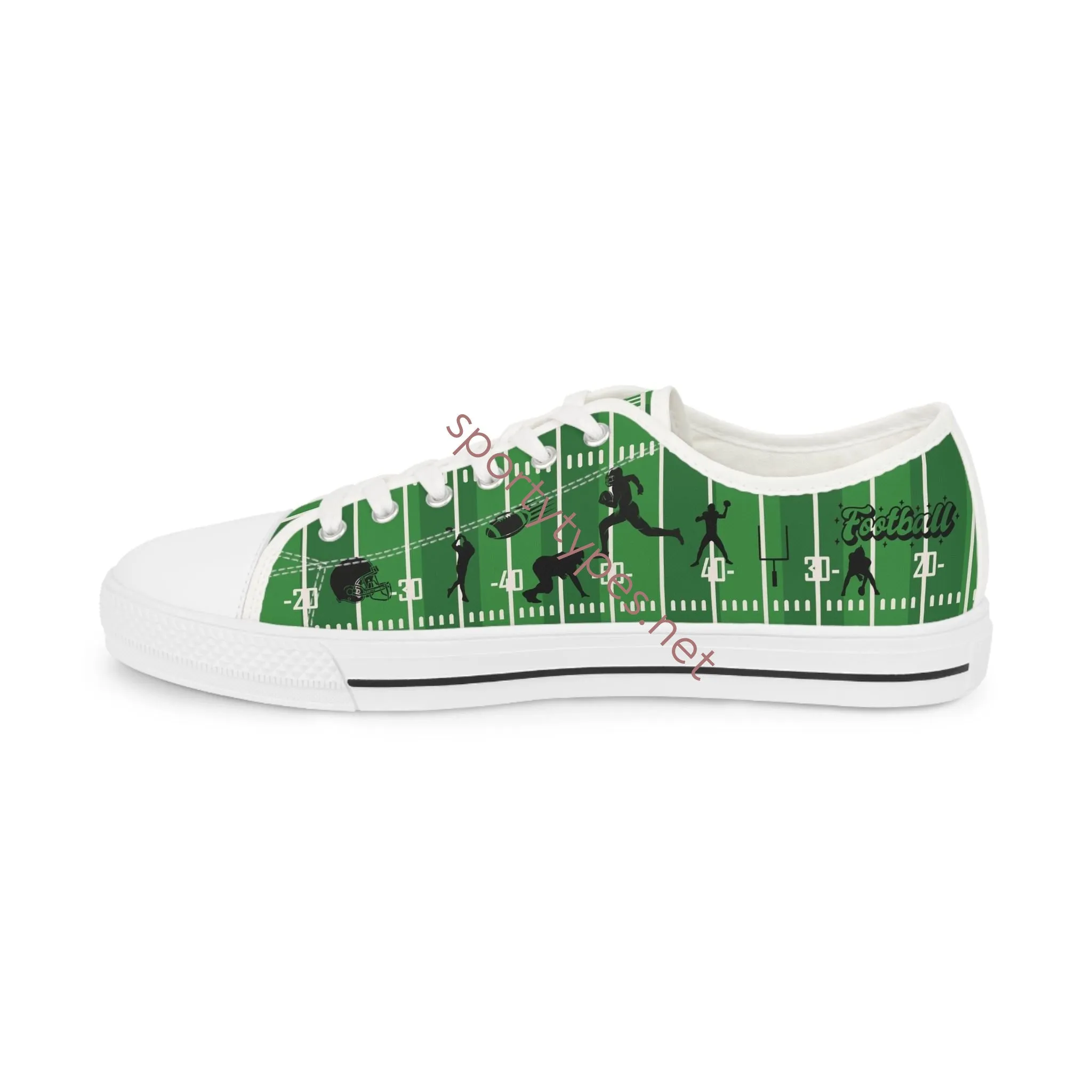 Men's American Football Canvas Low Top Sneakers