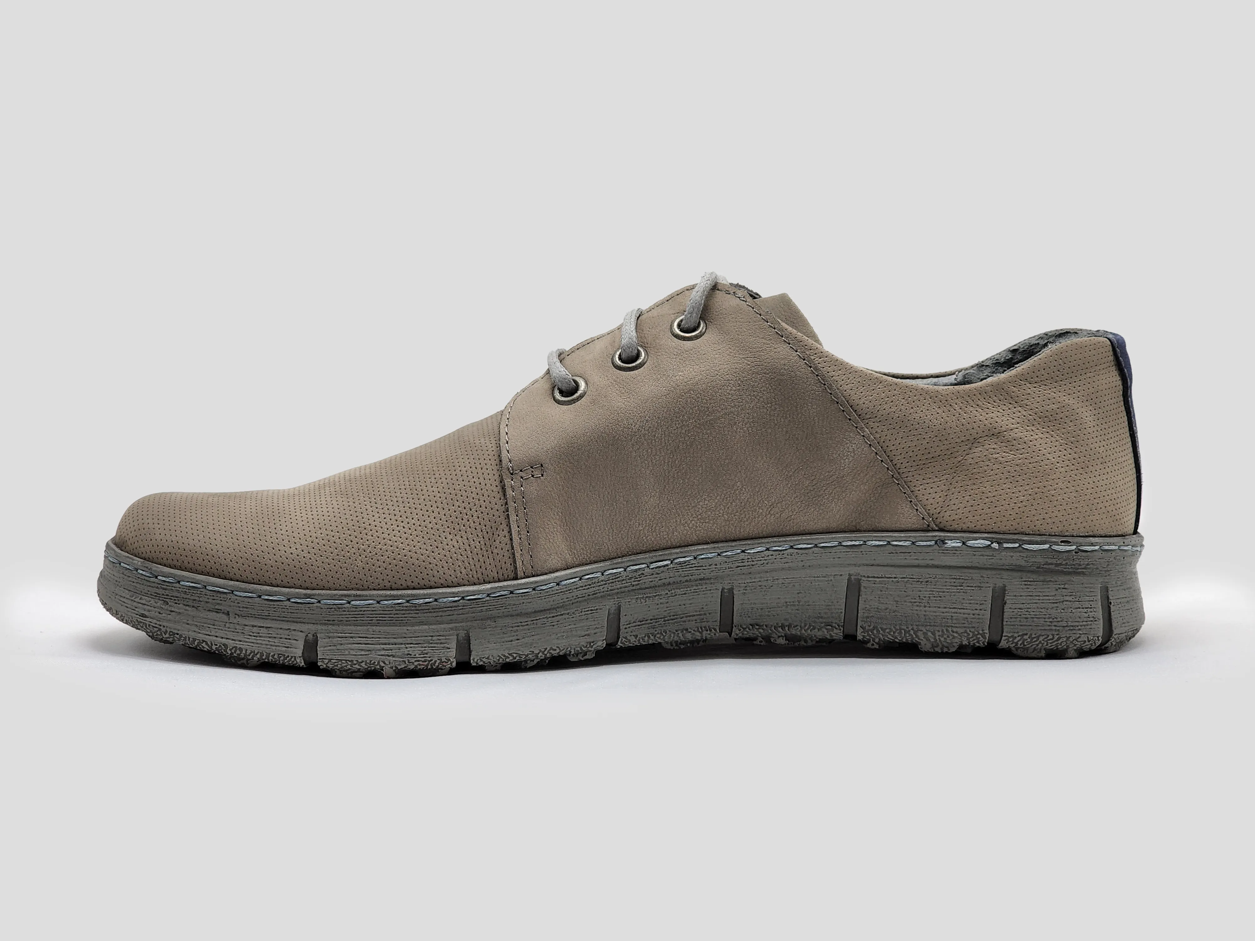 Men's Everyday Leather Shoes - Grey