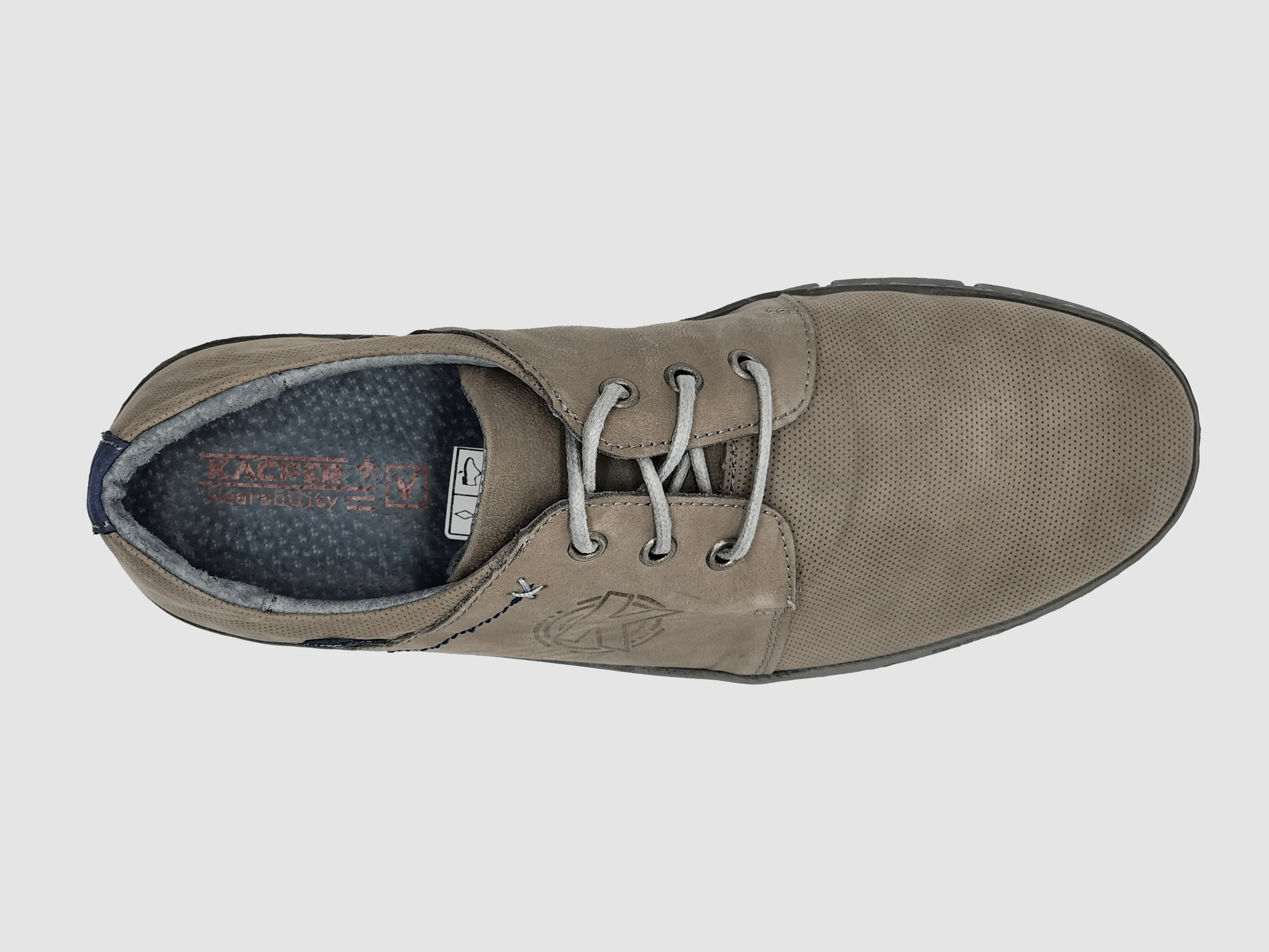 Men's Everyday Leather Shoes - Grey