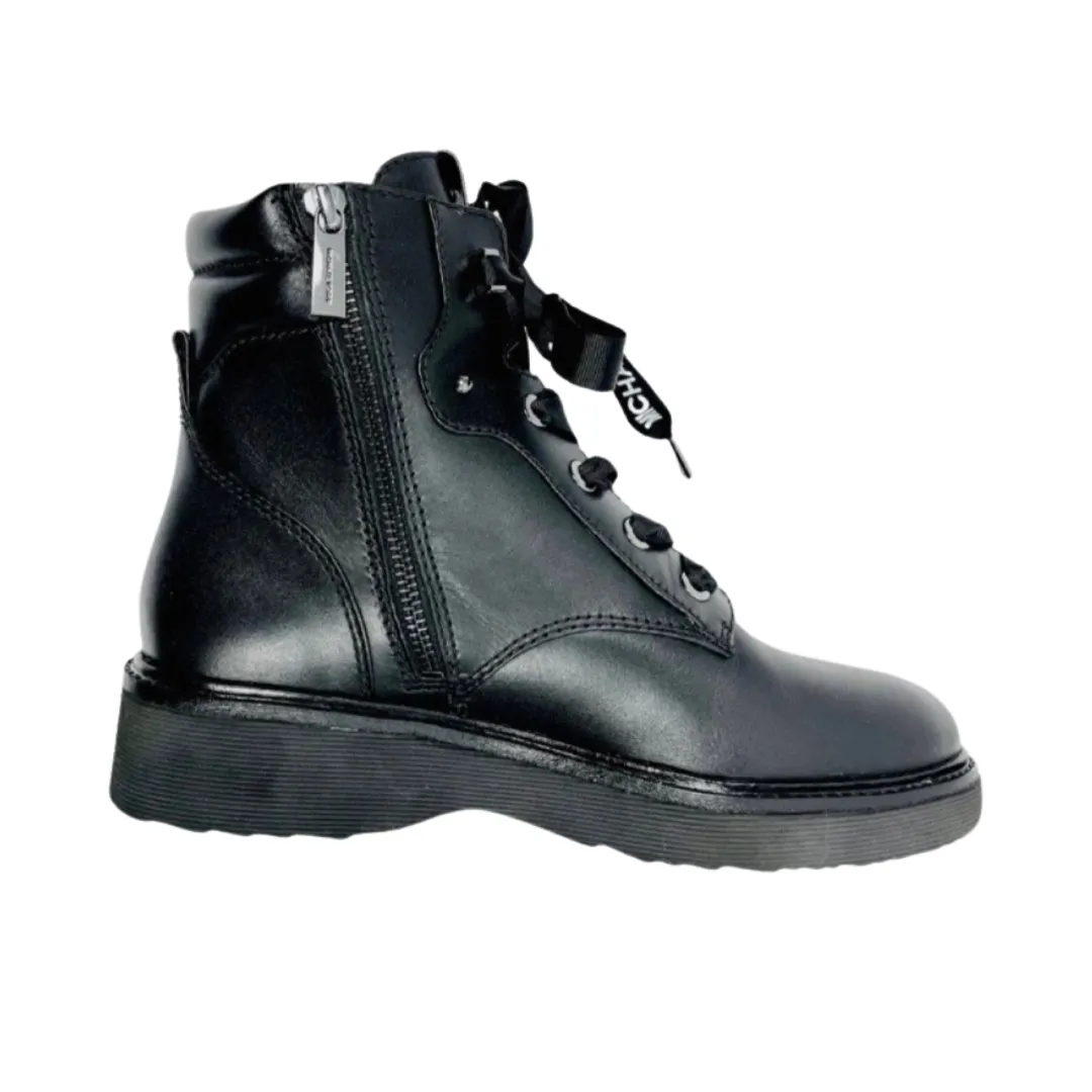 MICHAEL KORS Trudy Combat Boots Black SIZE 41