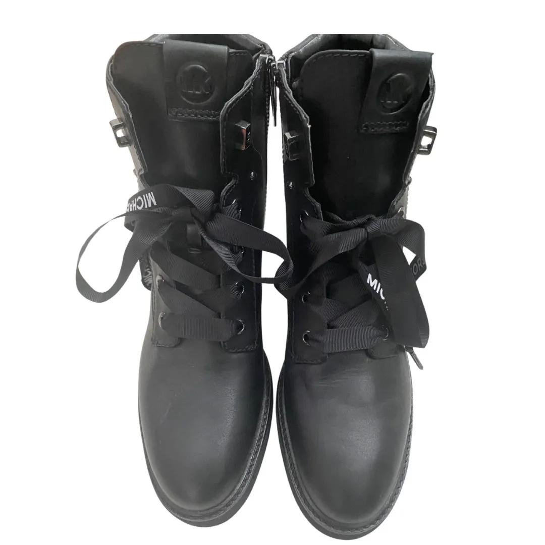 MICHAEL KORS Trudy Combat Boots Black SIZE 41