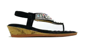 Multigem Slingback Black