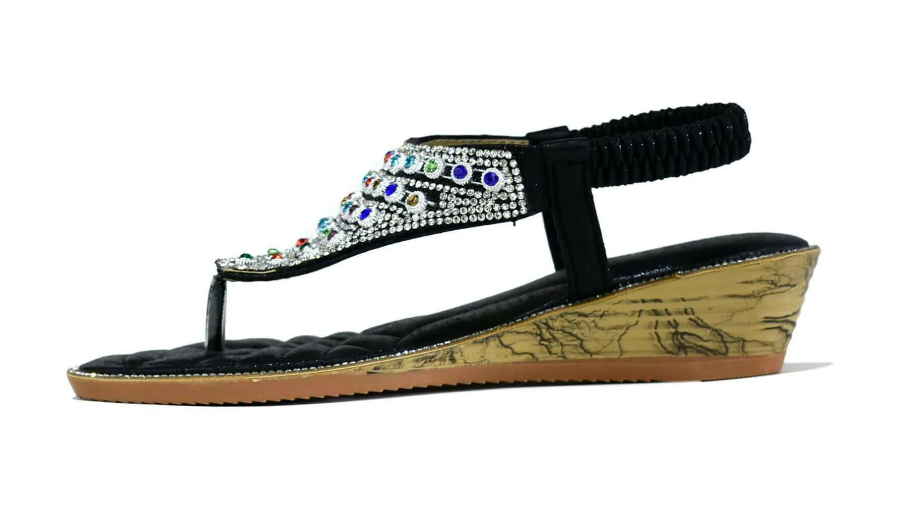 Multigem Slingback Black