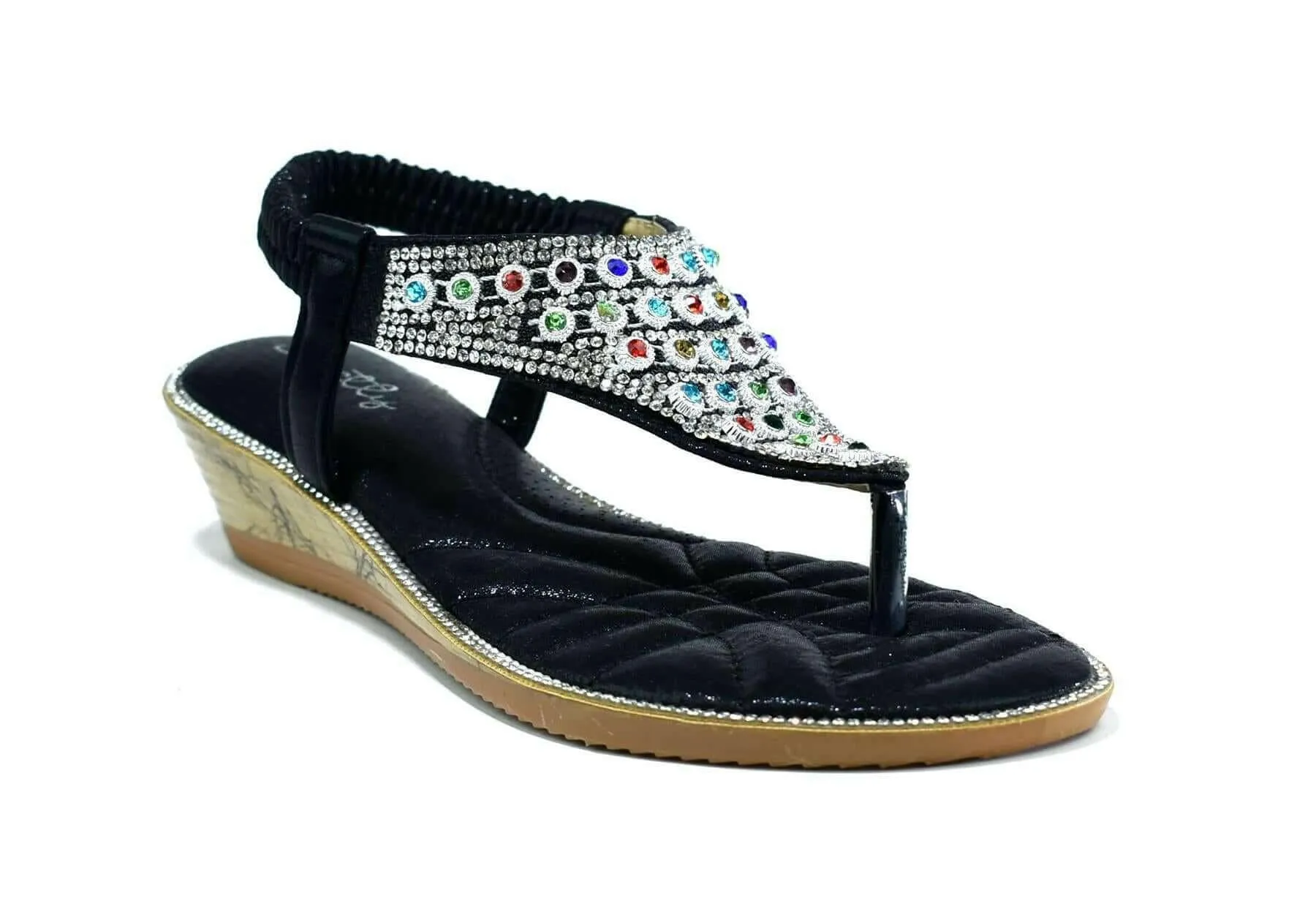 Multigem Slingback Black