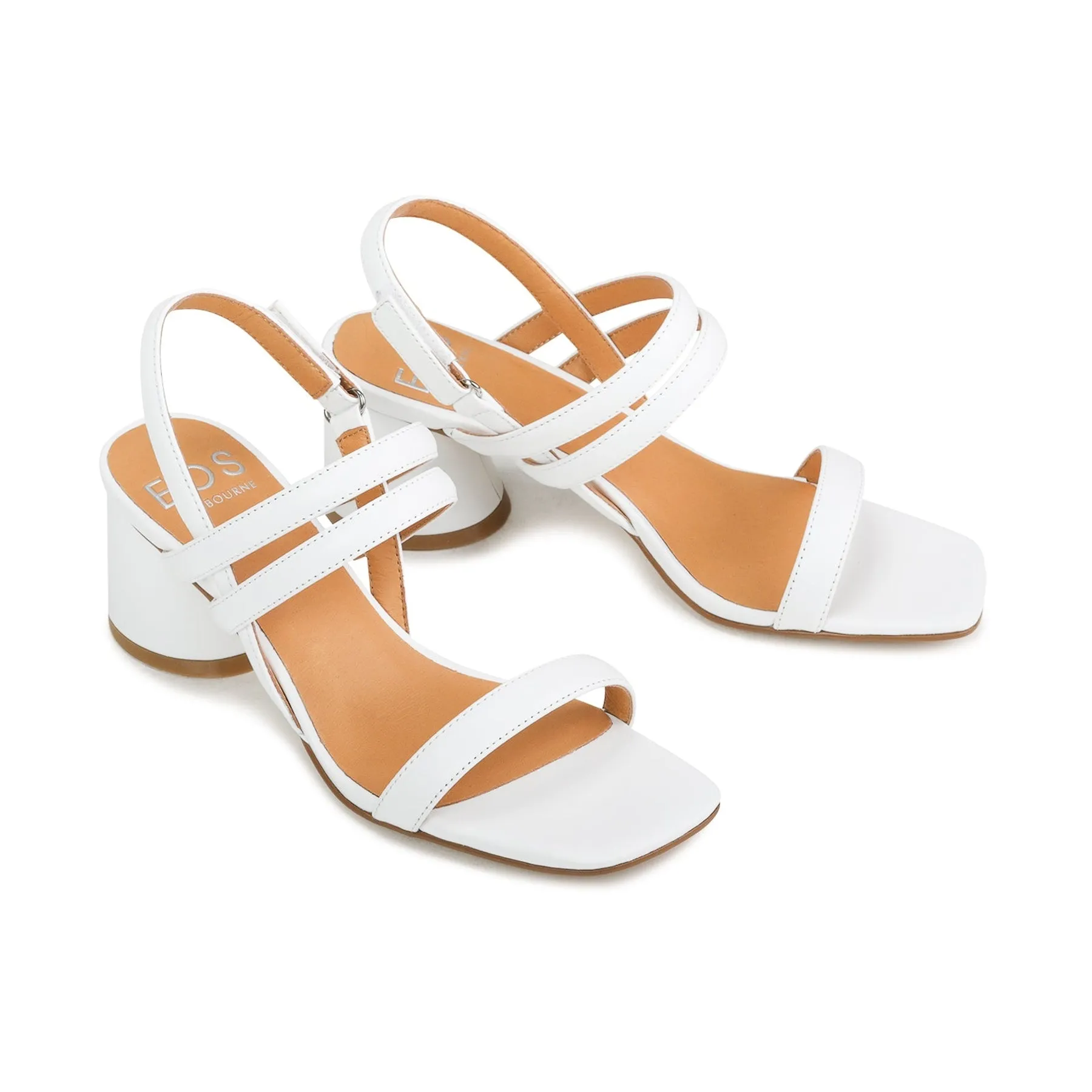 PETELLA BLOCK HEEL SANDALS LEATHER