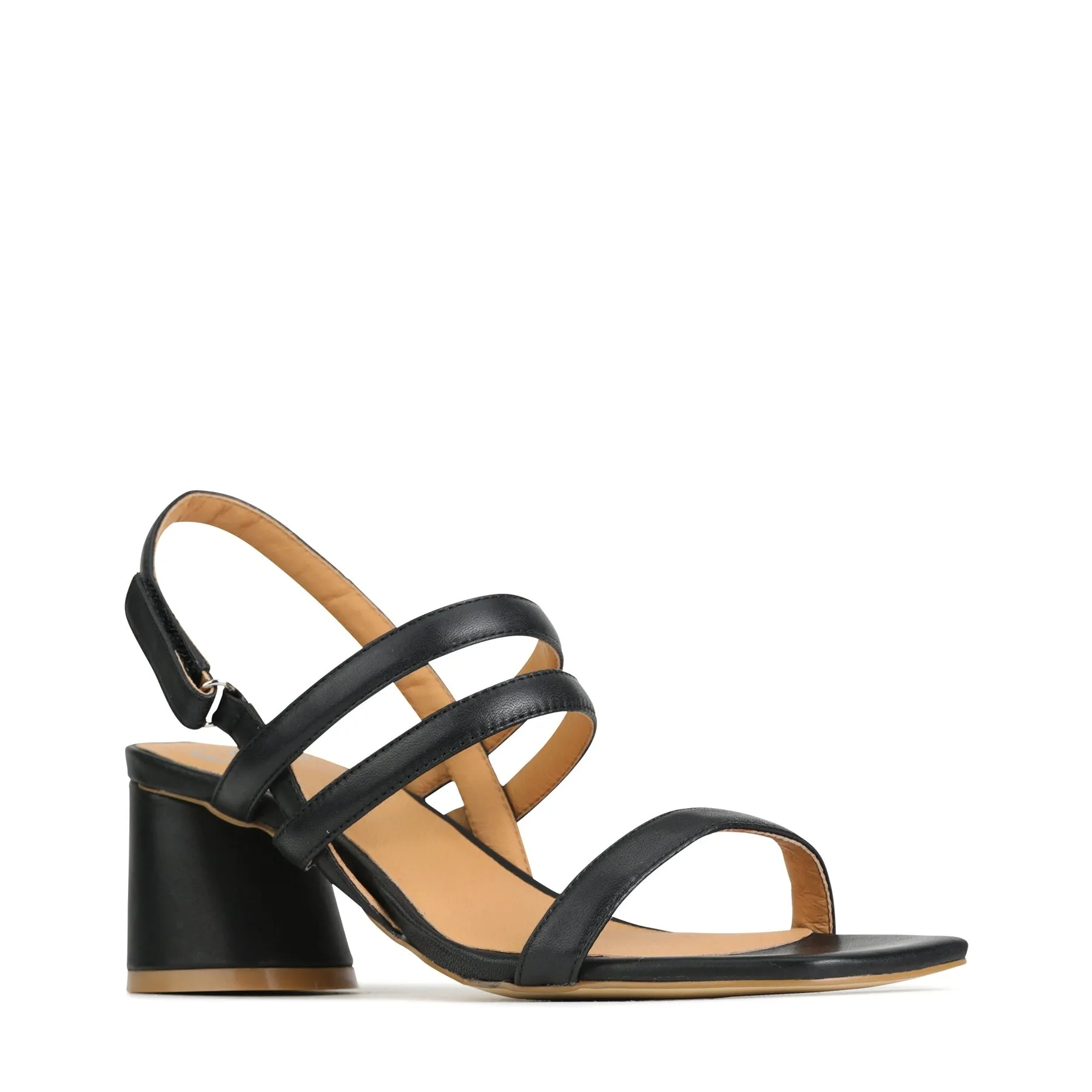 PETELLA BLOCK HEEL SANDALS LEATHER