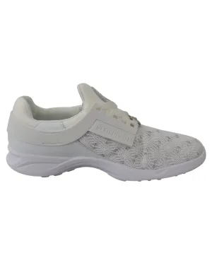 Plein Sport Womens White Lace Sneakers