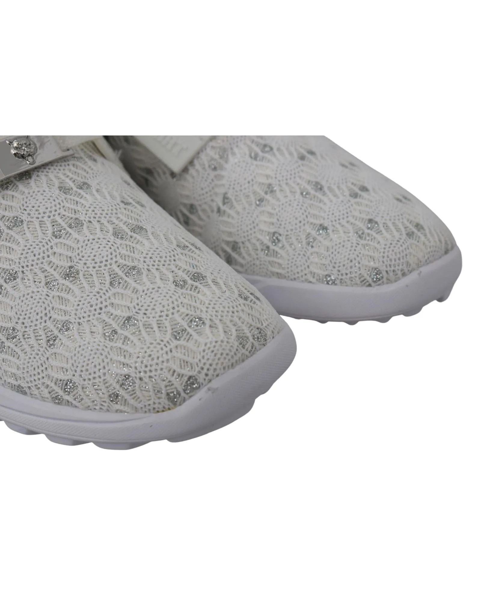 Plein Sport Womens White Lace Sneakers