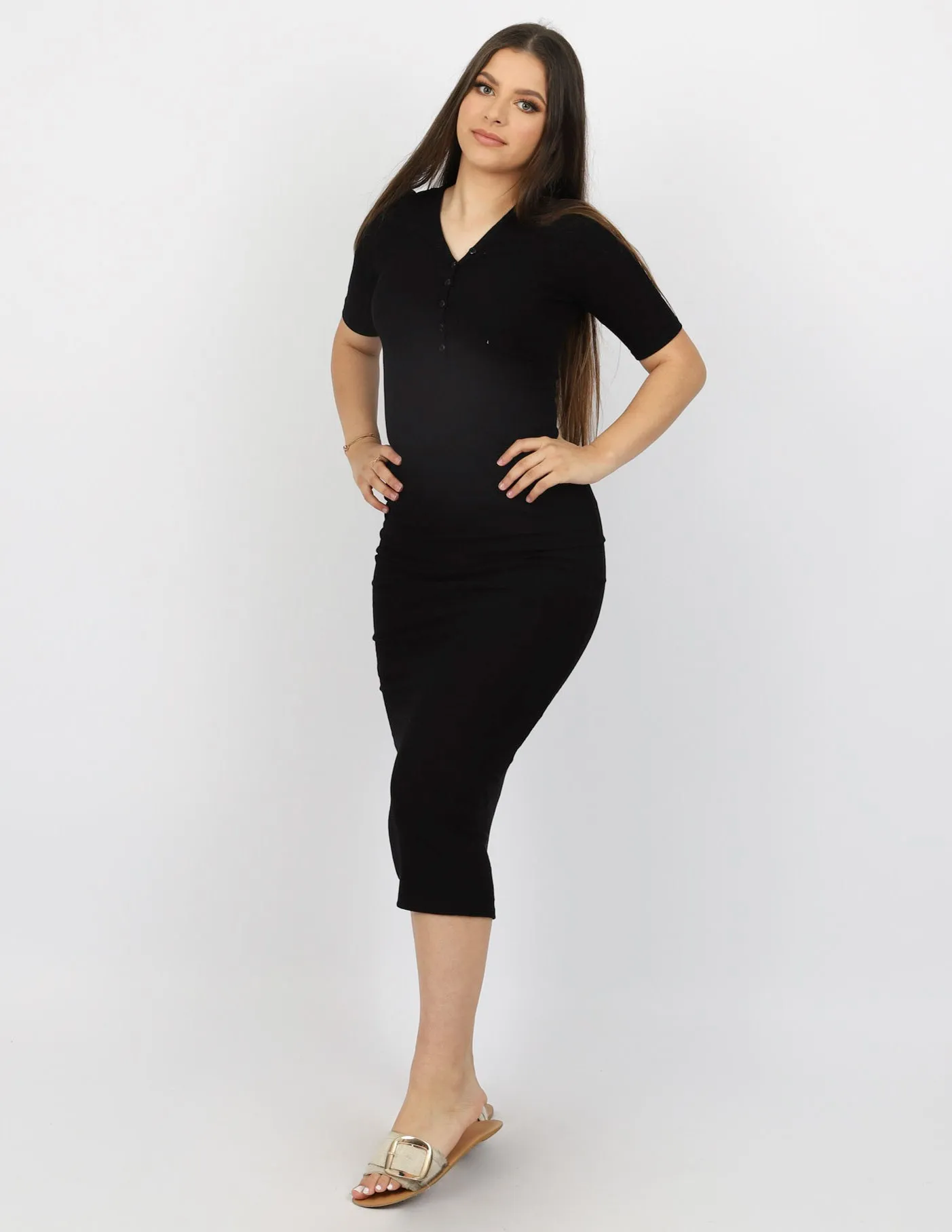 Reya Ribbed Body Dress