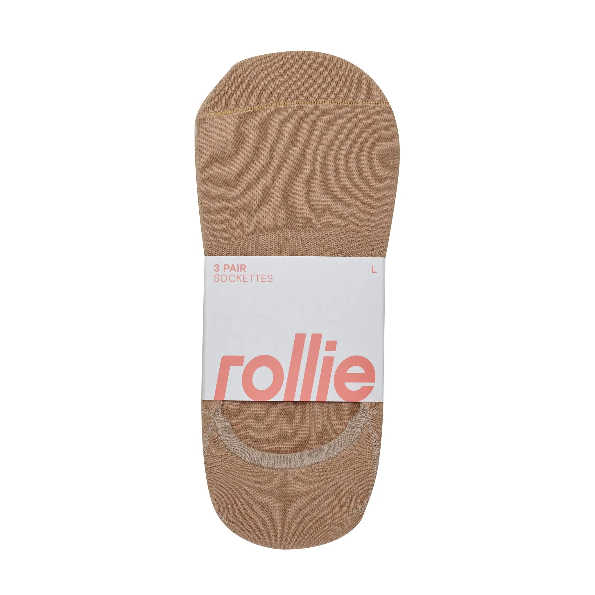 RN Sockettes 3pc Caramel