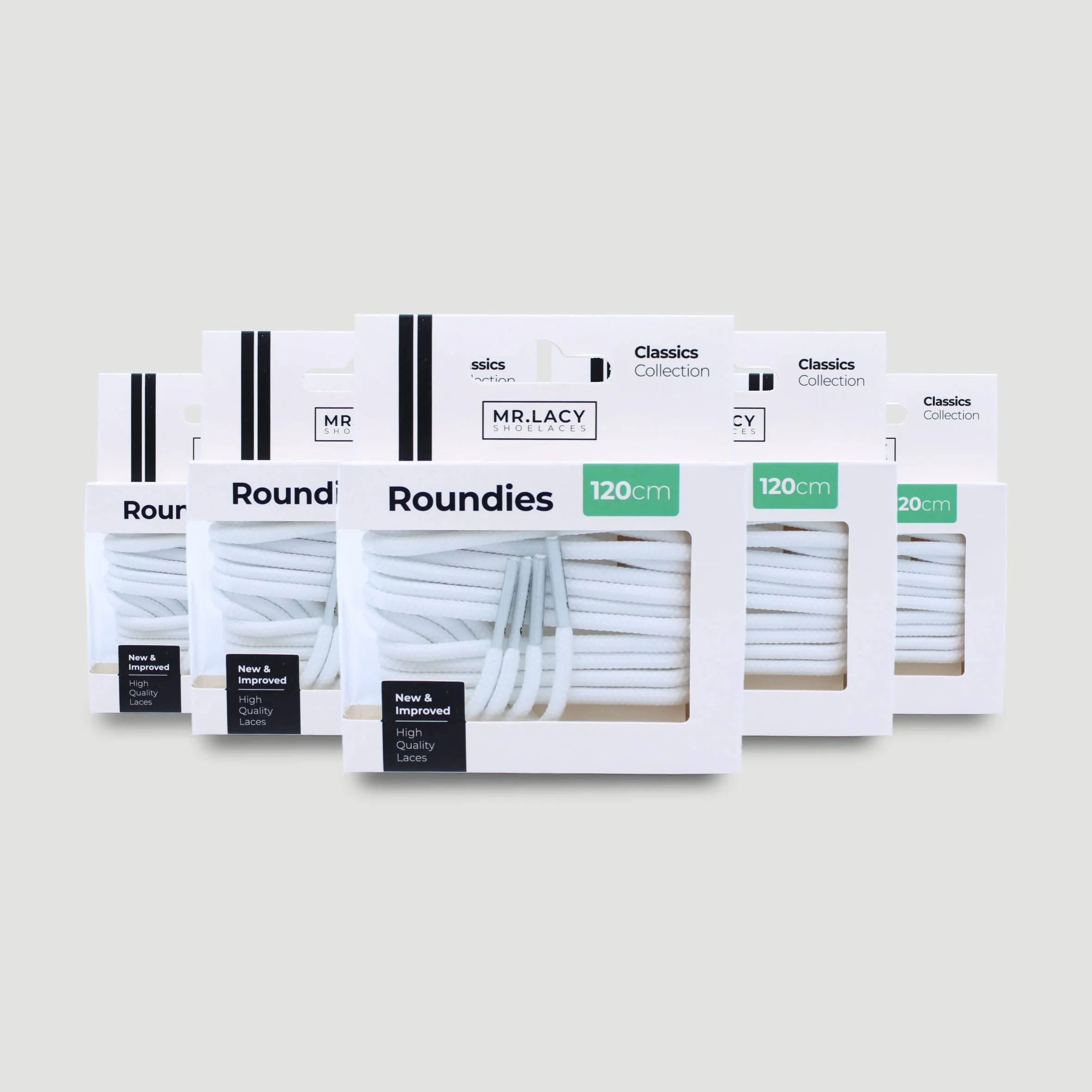 Roundies Shoelaces · White