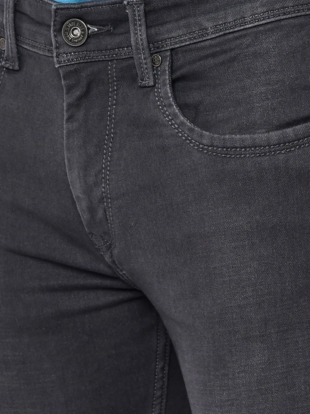 Steelpe Grey Washed Slim Fit Jeans | JadeBlue