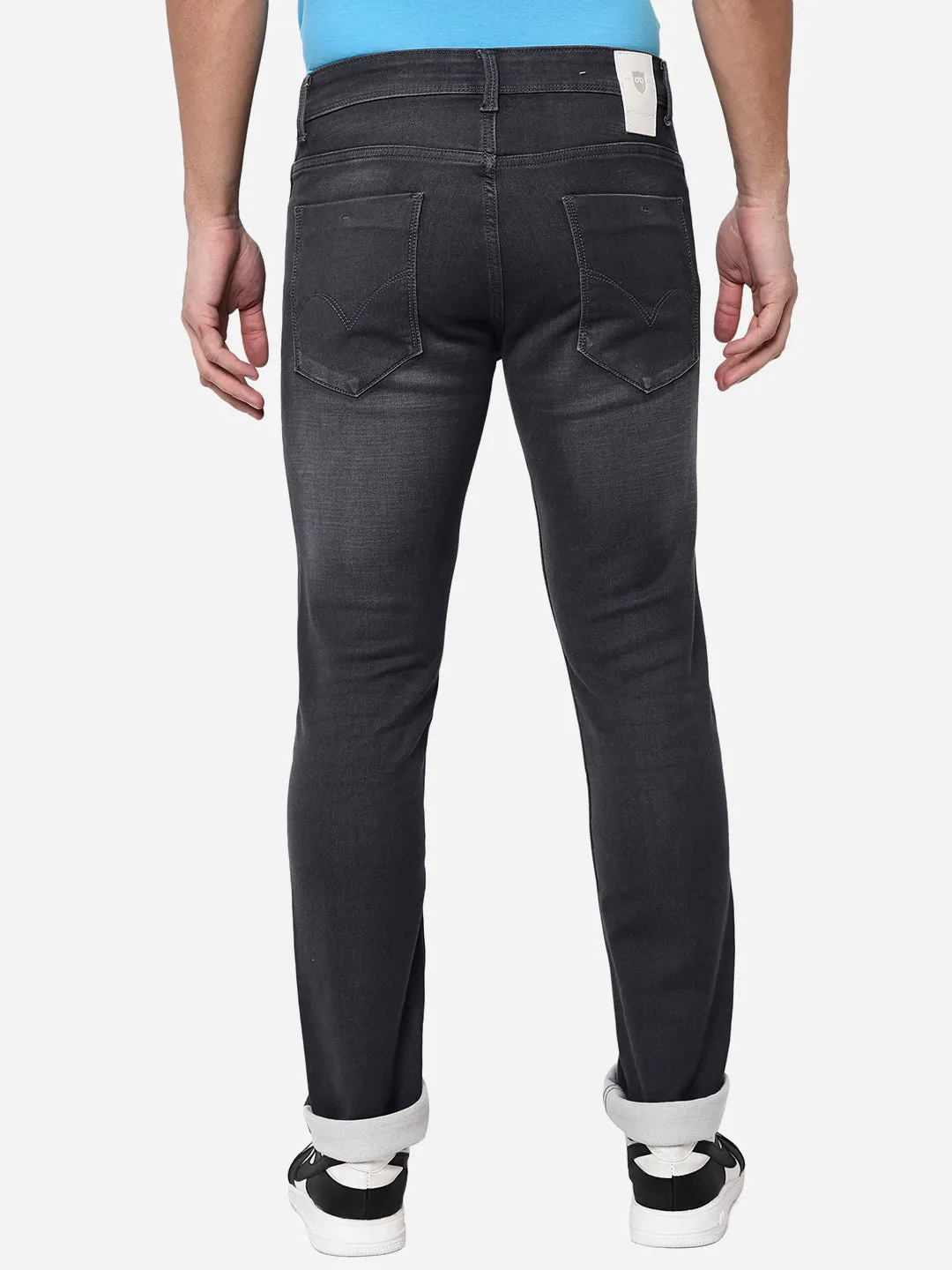 Steelpe Grey Washed Slim Fit Jeans | JadeBlue