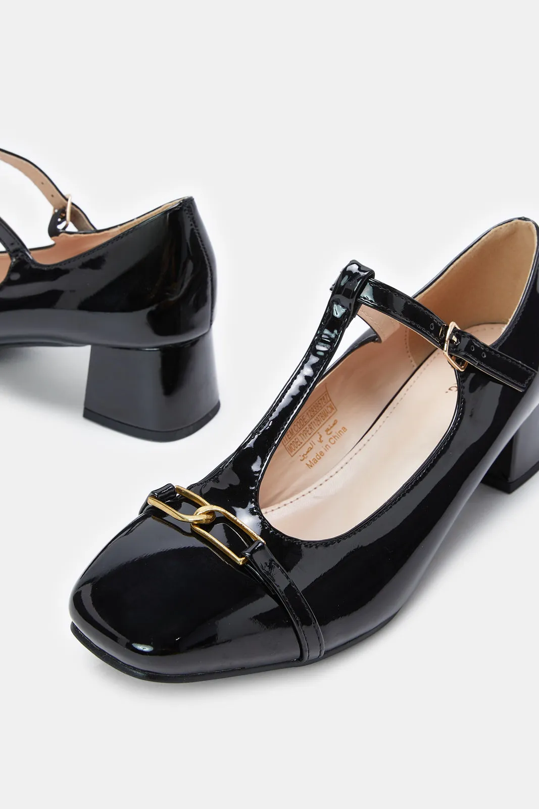 Women Black Patent Mary Jane