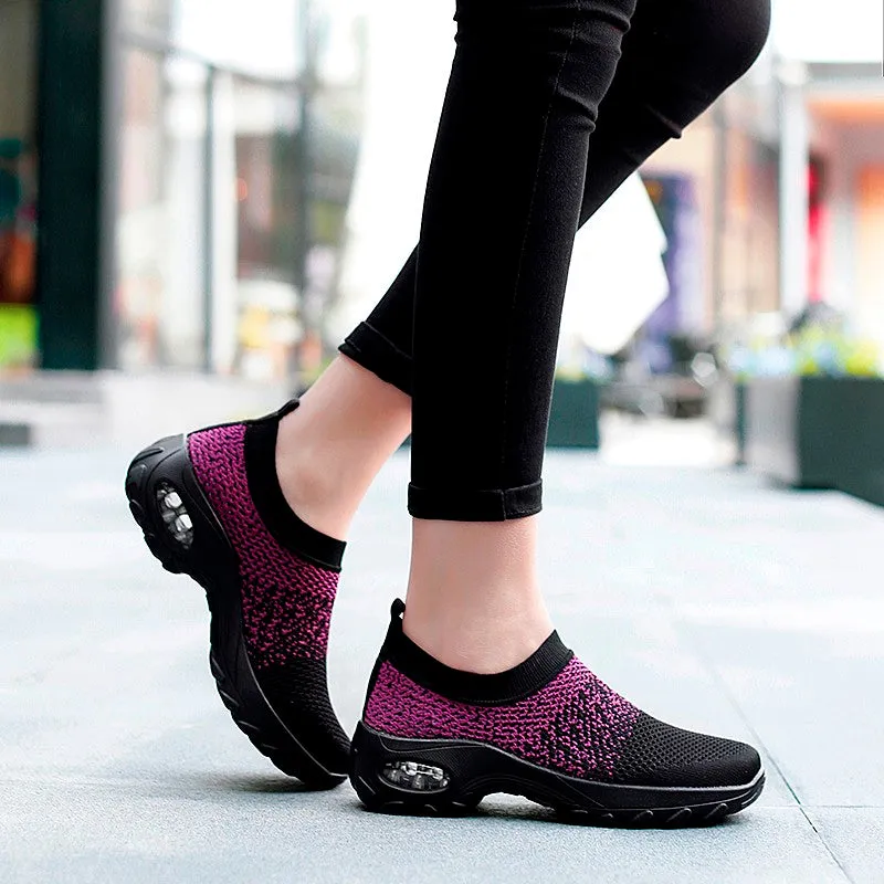 Women's summer spring breathable lightweight leisure air cushion sneakers CL